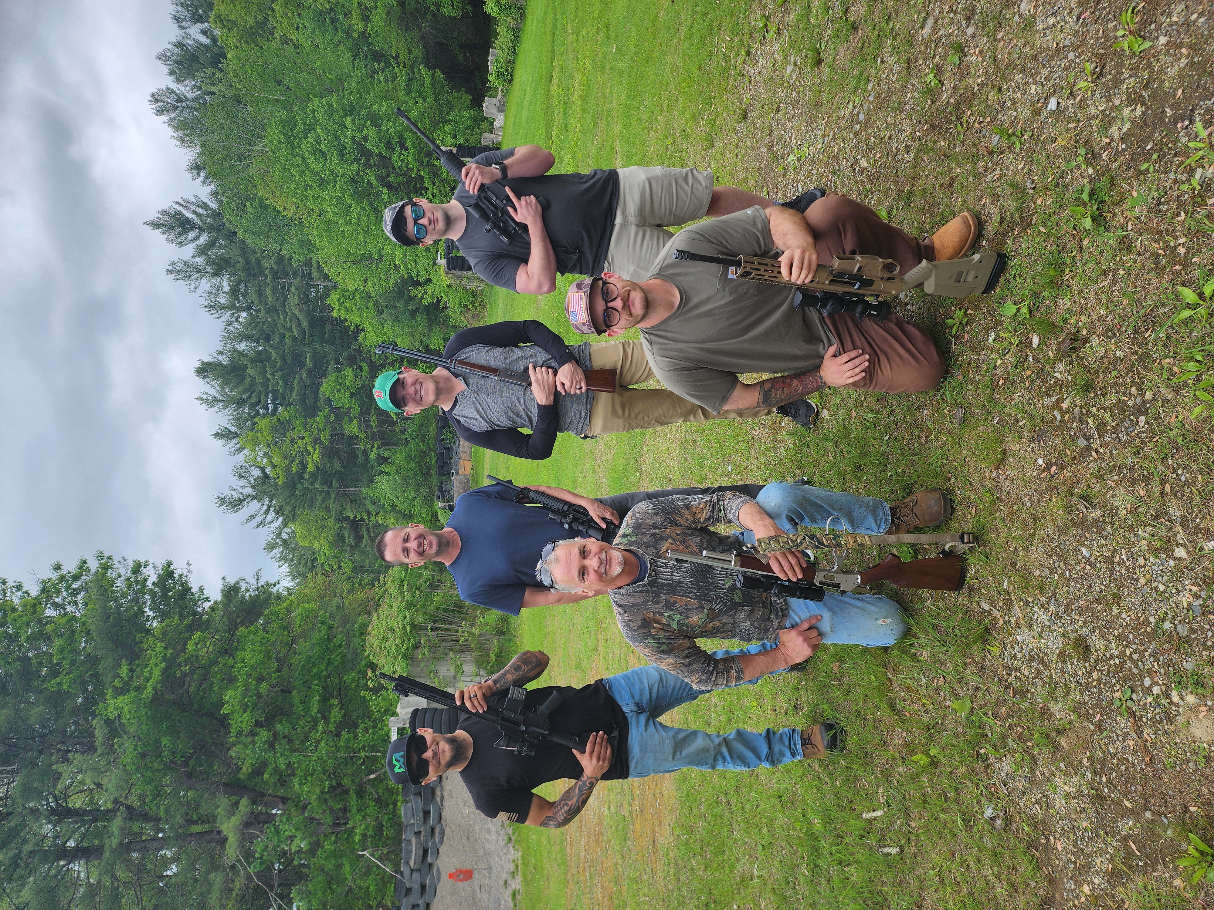 Winners of the Running Deer Shoot at North Grafton Fish, Game and Bird Club