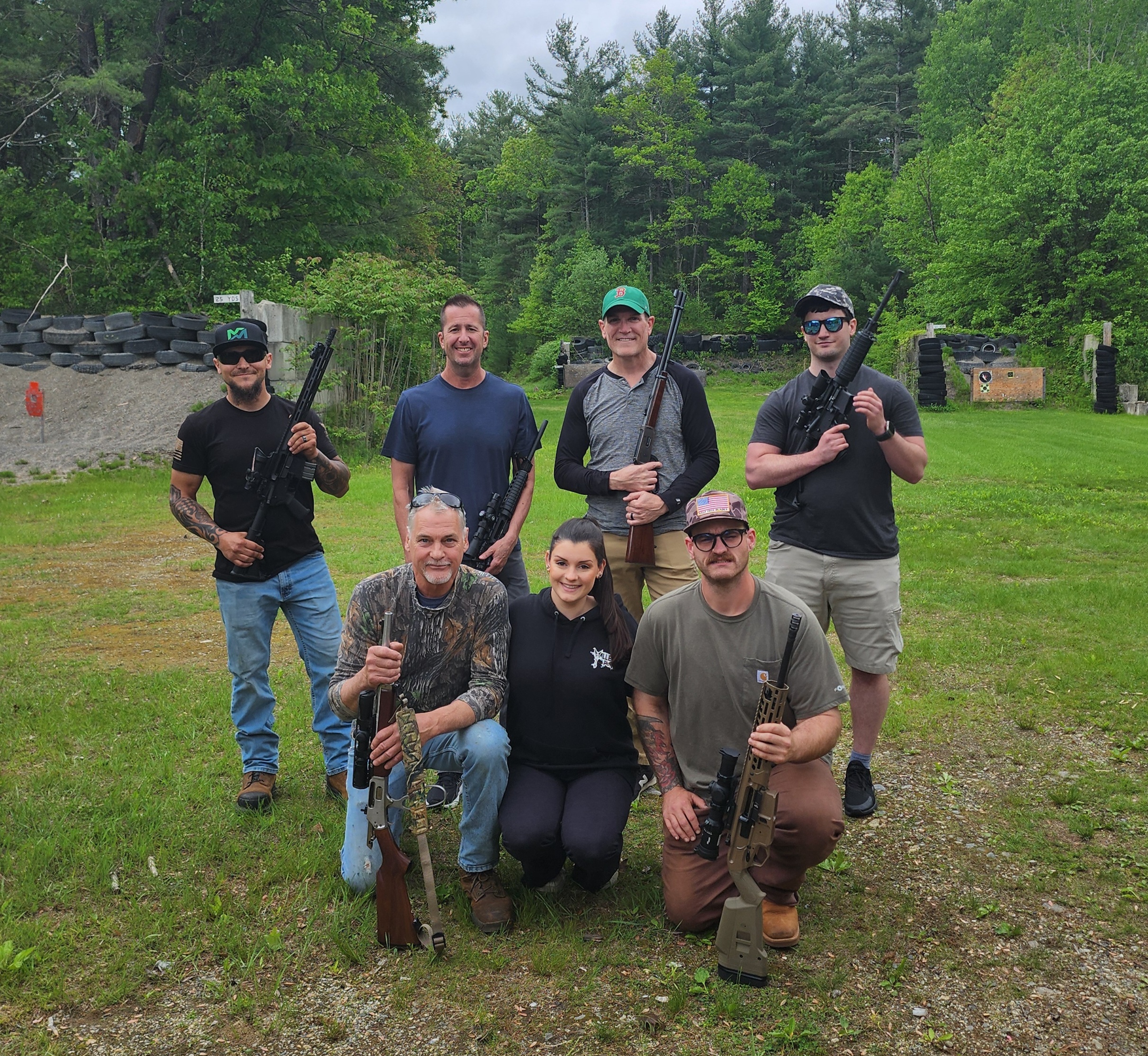 Winners of the Running Deer Shoot at North Grafton Fish, Game and Bird Club